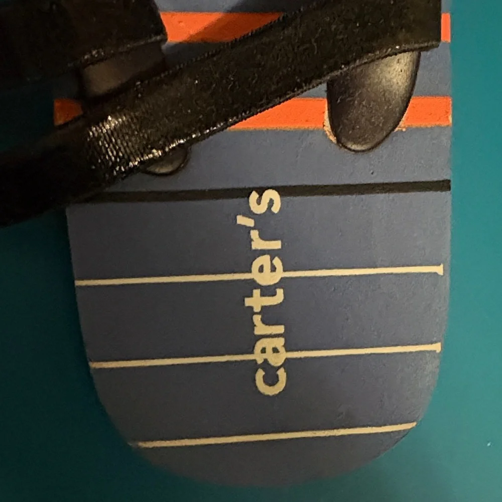 Carter's Striped Flip Flops size 7/8